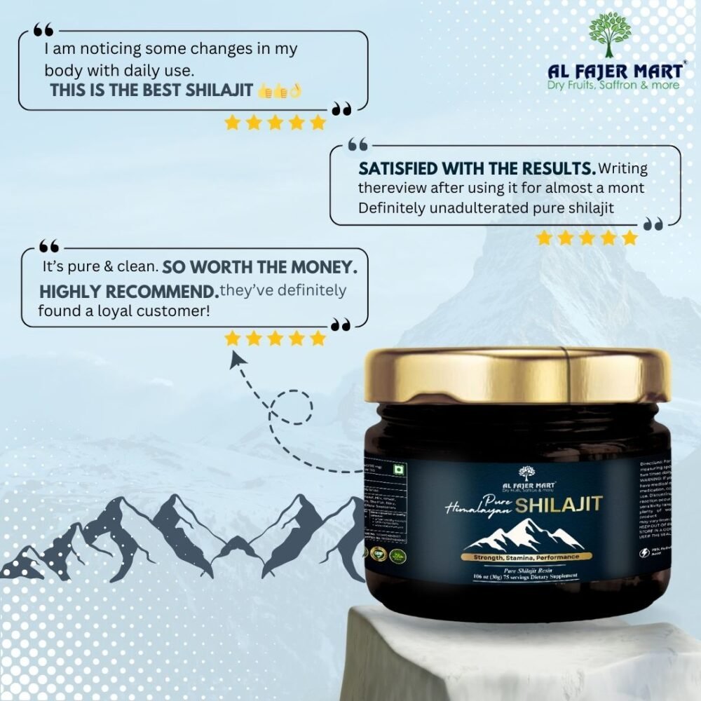 Pure Himalayan Shilajit by Al Fajer Mart - Natural Stamina Booster