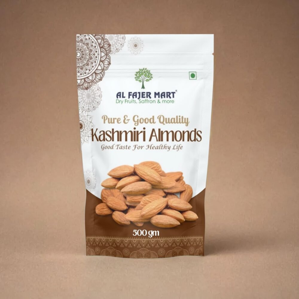 pure kashmiri almonds Al Fajer Mart 500g